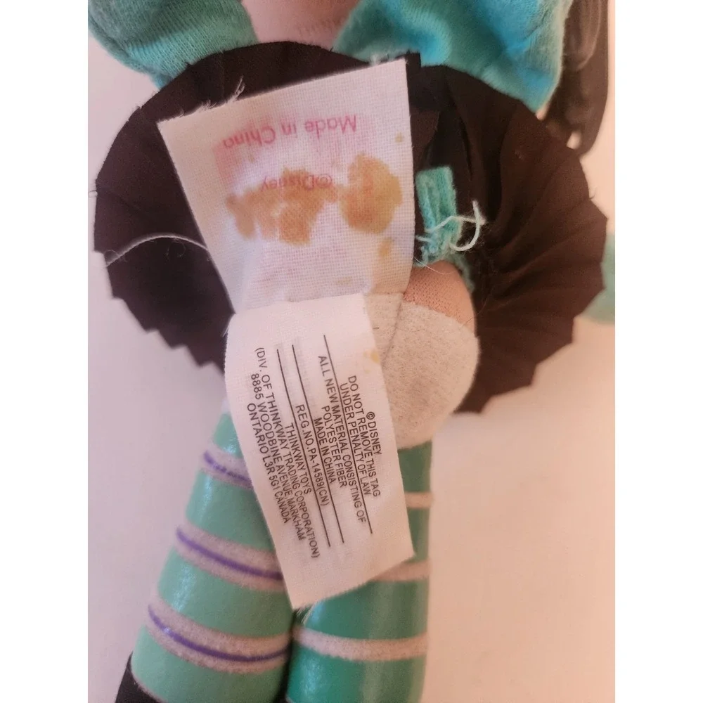 Rare Disney Wreck It Ralph Plush Buddies Doll Vanellope Von Schweetz Thinkway 12